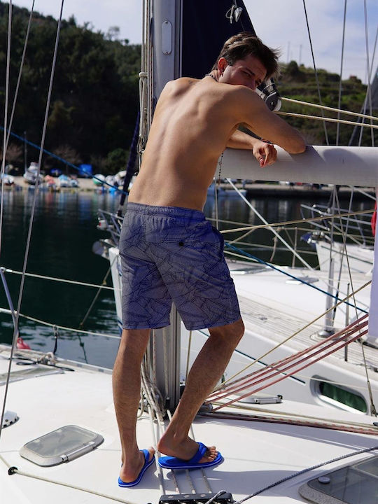 Long Men's Swimwear Shorts Gray