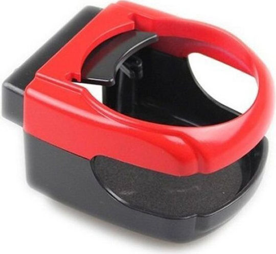 Car Cup Holder 1 Position for AC Vents in Red Color