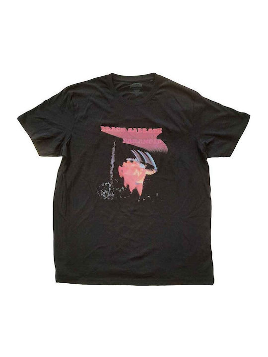 Tricou unisex Black Sabbath Paranoid Motion Trails negru Bsts14mb