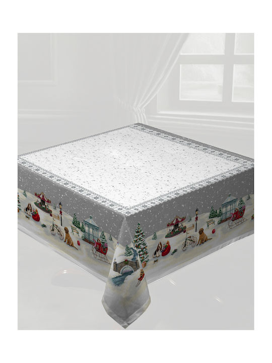 Christmas Tablecloth 140x140 Vassiliadis Joy Si...