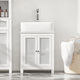 SoBuy Blat cu Lavoar L33xW33xH60cm Alb