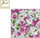 Салфетки Ambiente 33x33см Теменужка Бели