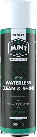 Cleaning Foam & Polish Without Water Oxford Mint Waterless Clean & Shine Foam Action 500ml Oc209