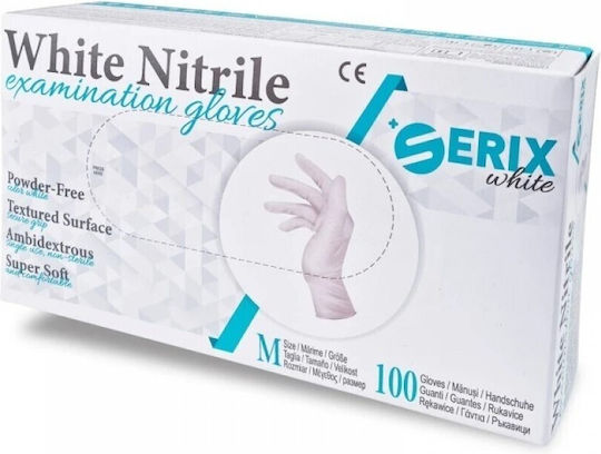 Serix Handschuhe Nitril in Weiß Farbe 100Stück