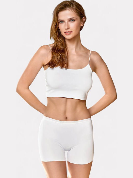 Women's Boxer Seamless White