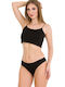 Βαμβακερά Damen Brasilien 3Pack Nahtlos Black