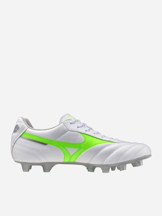 Mizuno Morelia Ii Club Ποδοσφαιρικά Παπούτσια με Τάπες Λευκά