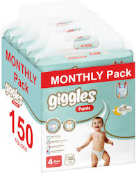 Giggles Pants Premium No. 4 για 7-18kg 150τμχ Giggles Pants Premium No. 4 για 7-18kg 150τμχ