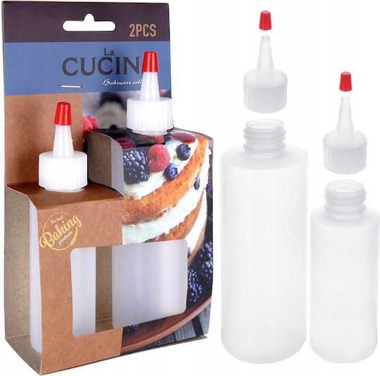 Kuchendekorationsflasche Saucenspender 2 Stück