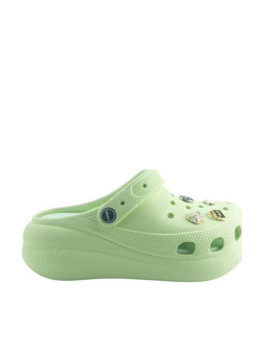Adam's Shoes Γυναικεία Σαμπό Μέντα
