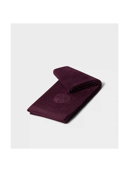 Manduka Πετσέτα Χειρός Διπλή Πλεκτή Μικροΐνα Equa Hot Hand Yoga Towel Acai Διαστάσεις 41cm X 67cm Βάρος 200γρ
