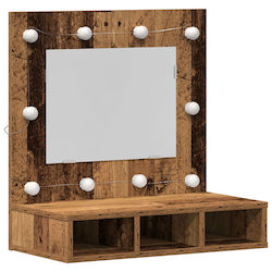 vidaXL Wall Makeup Mirror with Light