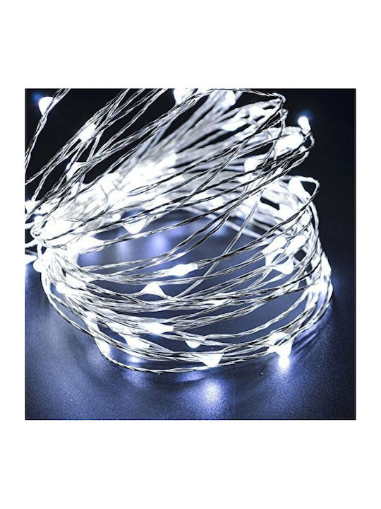 100 Светлини LED 10m. Хладен бял USB тип Лента 1бр