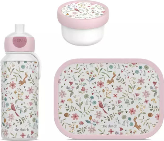 Little Dutch Campus Fairy Wonders Plastic Kids' Lunch Set Multicolour