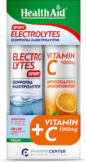 Health Aid Electrolytes Sport Orange 2 x 20 Effervescent Tablets