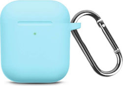 Husă cu cârlig în culoarea Albastru pentru Apple AirPods 1 / AirPods 2