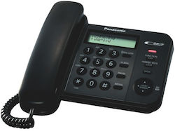 Panasonic KX-TS560FX Ενσύρματο Τηλέφωνο Γραφείου Μαύρο KX-TS560FXB