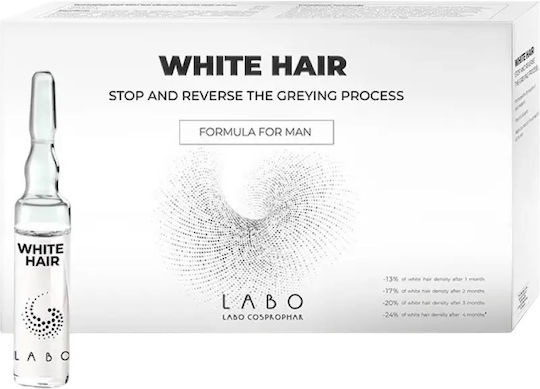 Labo White Hair Stop & Reverse Greying Process Ampoules Treatment Serum Scalp Men 20 Pcs 3.5 Ml