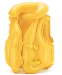 Жълта надуваема жилетка 50x47см 3-6 години/18-30кг Intex