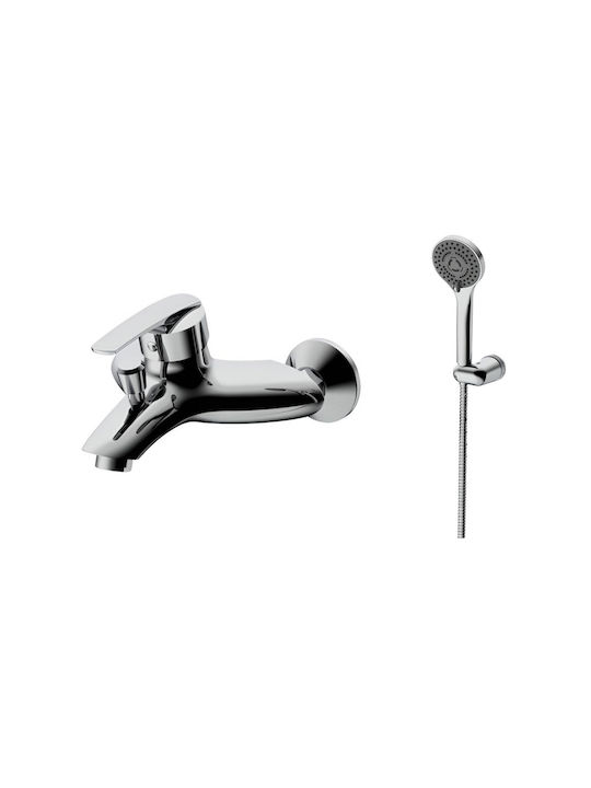 Inter Ceramic Mischung Bade- / Duscharmatur Dusche Komplettes Set Silber