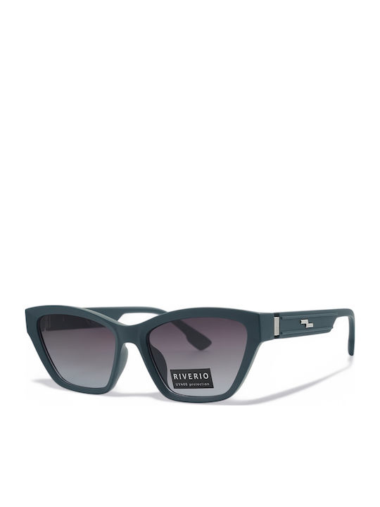 Riverio Damen Cat-Eye Sonnenbrille UV400 Petrol Rahmen Verlaufsglas Rvw25054