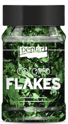 Fulgi metalici colorați Pentart 100ml verde