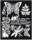 Thick Stencil 20x25cm/0,5 Batterflies & Dragonf...