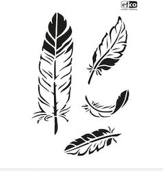 Stencil A4 Wings 4 Sections