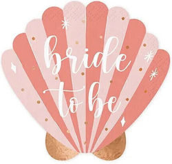Seashell Bride To Be Pink Napkins 13.5x13 cm 1 pack/20 pcs