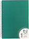 Big Spiral Caiet Cu dungi B5 35 de Foi Verde 1buc