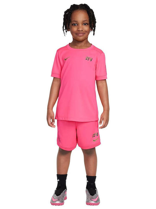 Комплект Dri-Fit Лято 2бр Фуксия Kylian Mbappe Set
