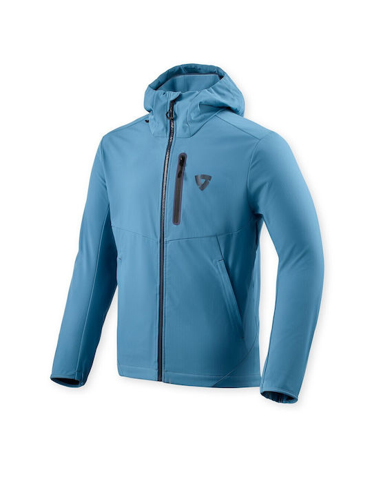 Rev'IT Jerry Χειμερινό Ανδρικό Μπουφάν Μηχανής Softshell Light Blue