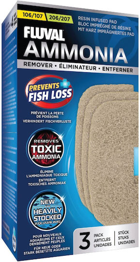 Fluval Ammonia Foam 106/107 206/207 3 Pieces