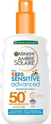 Garnier Ambre Solaire Kids Sensitive Advanced Waterproof Kids Sunscreen Spray SPF50 150ml
