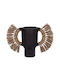 Freebox Decorative Vase Black 64x22x38cm