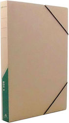 Cutie pentru dosare 25x33x3cm Eco-Friendly cu elastic verde Cutie pentru dosare 25x33x3cm Eco-Friendly cu elastic verde