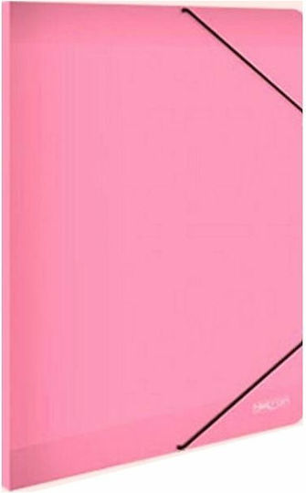 Metron Elastic File Box 25x35x3cm Neon Pink