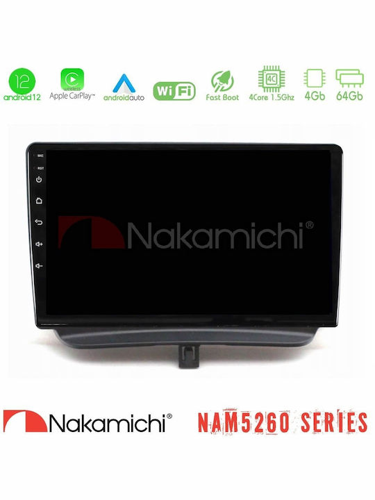 Nakamichi Car Audio System for Ford Courier 2015-2023 (Bluetooth/USB/WiFi/GPS/Apple-Carplay/Android-Auto) with Touch Screen 9"