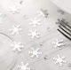 Dekoratives silbernes Mini-Schneeflocken-Konfetti