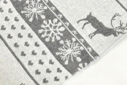Polyester Fabric Christmas Inspiration Grey-White 4.5 M Grey