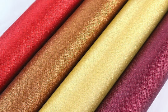 Textured Embossed Solid Fabric 50/75cm X 5m Gold