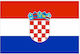 Flag of Croatia Polyester Perforated 25x18cm