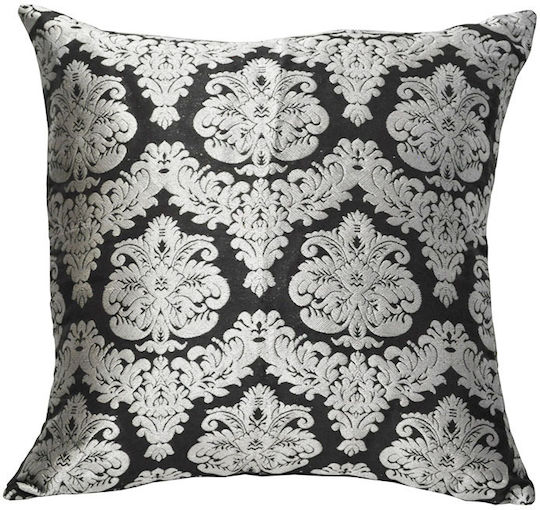 POL Decorative Pillow Black-Silver 45x45cm