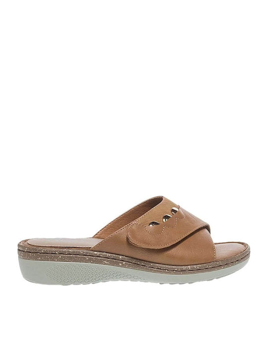 Parex Leder Flache Sandalen für Damen Anatomisc...