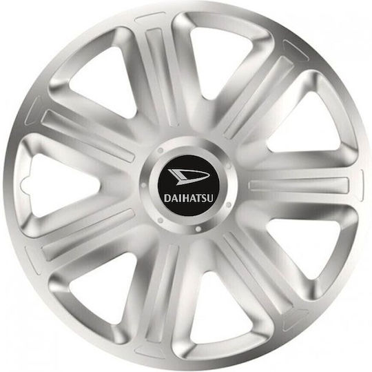 Versaco Car Hubcap Set Comfort with Daihatsu Emblem 15" 4pcs Silver
