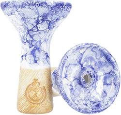 X Moon Phunnel Shisha Kopf Marmor Blau