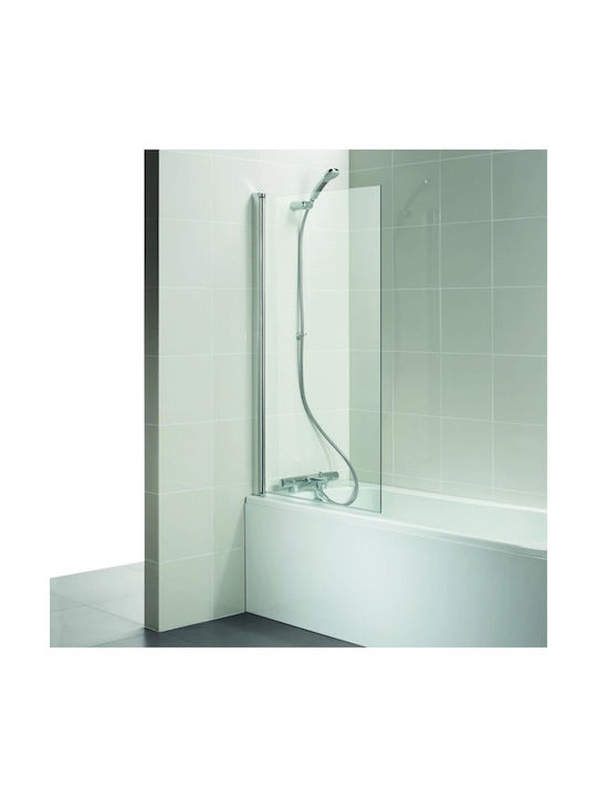 Ideal Standard Connect Σταθερό Πλαϊνό Μπανιέρας 80x140cm Clear Glass