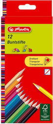 Herlitz Dreieckige Dünne Buntstifte 12 Stück