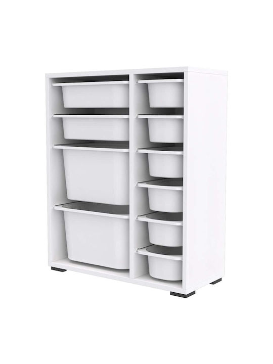 Kids Chest of Drawers White 69.5x30x83cm