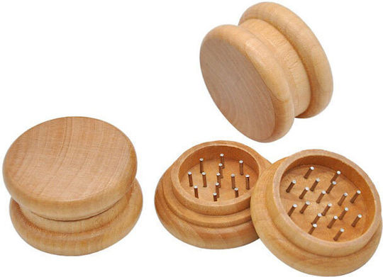 Grinder Holz Amsterdam Hellbraun 50 mm 2-teilig